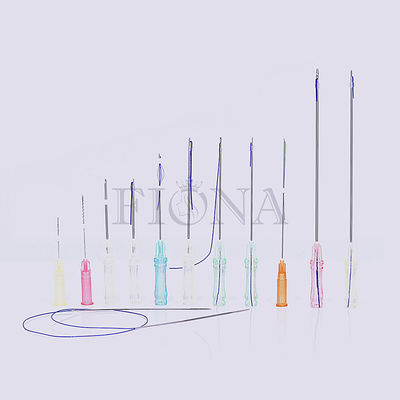 4D 6D 21G Fox Eye Lift Thread , 90mm 8D 12D Eyebrow Lifting With Threads