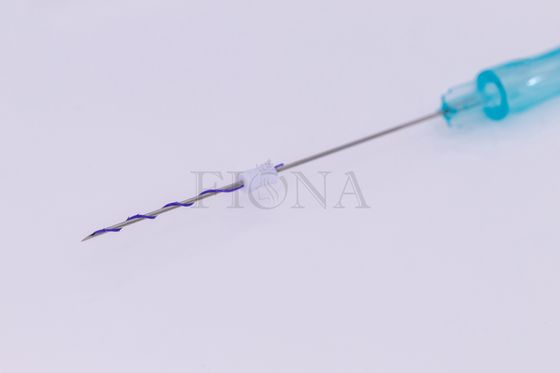23G 60mm PDO Cog Thread Lift , Screw PDO Threads