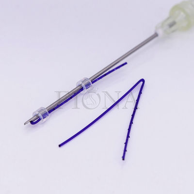 Absorbable  PDO &amp; PCL  Bidirectional Cog/babed threads for immediately nose lifting