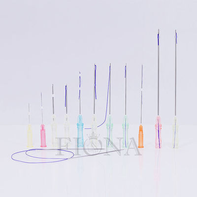 Absorbable L Type Cannula 19G 38mm PCL Mesh Thread