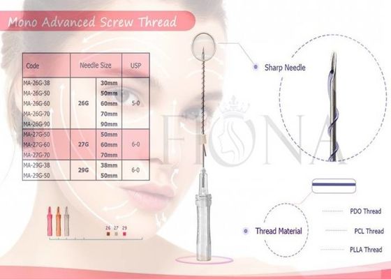 Fiona 25G Double Screw Eyebrow Lift PDO Threads