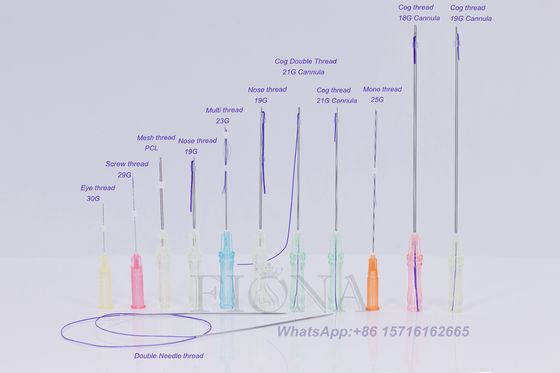 PDO PCL PLACL L Type Cannula Cog Thread Lift For Face And Body Lifting
