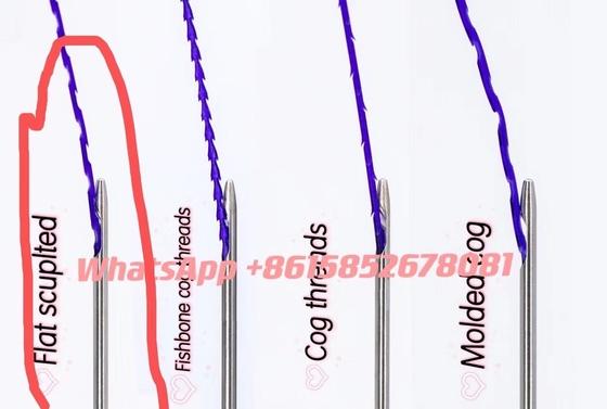 Flat Scuplted Molded Cog Threads For Face Lifting