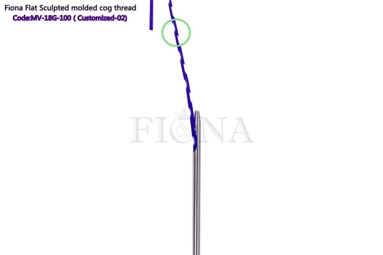 PDO Flat Sculpted Molding Cog Thread 18G100MM For Face Check Arm Lifting