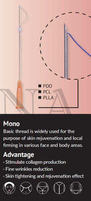 Thread Mono Pdo Absorbable Thread Face Filler 29G38MM